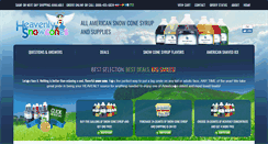 Desktop Screenshot of heavenlysnowcones.com